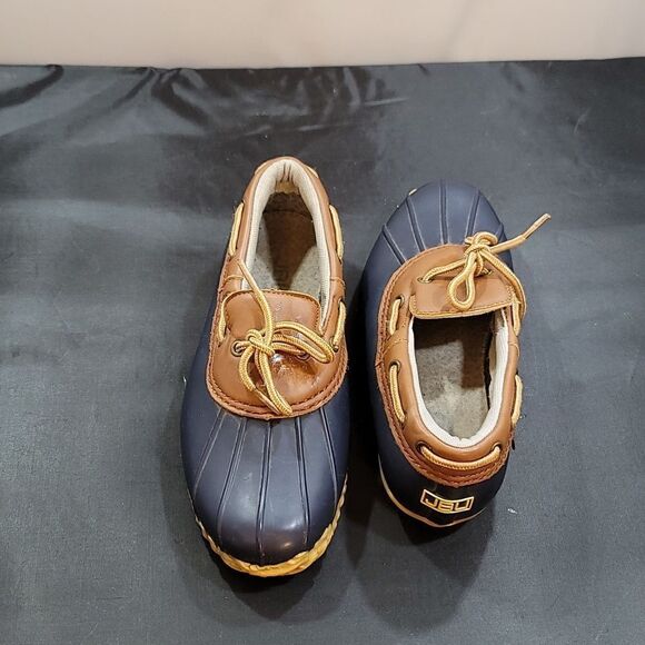 WOMEN'S JBU WATERPROOF LOAFER SHOES SLIP ON FLAT DUCK SHOE - Picture 4 of 16